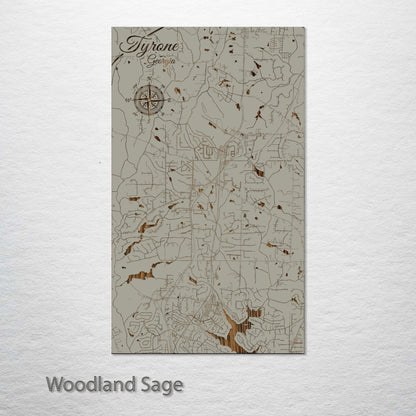 Tyrone, Georgia Street Map