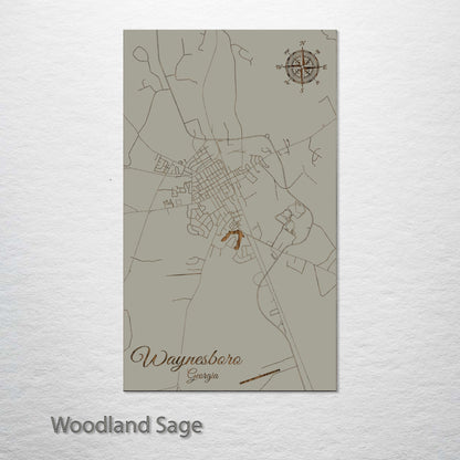 Waynesboro, Georgia Street Map