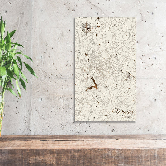 Winder, Georgia Street Map