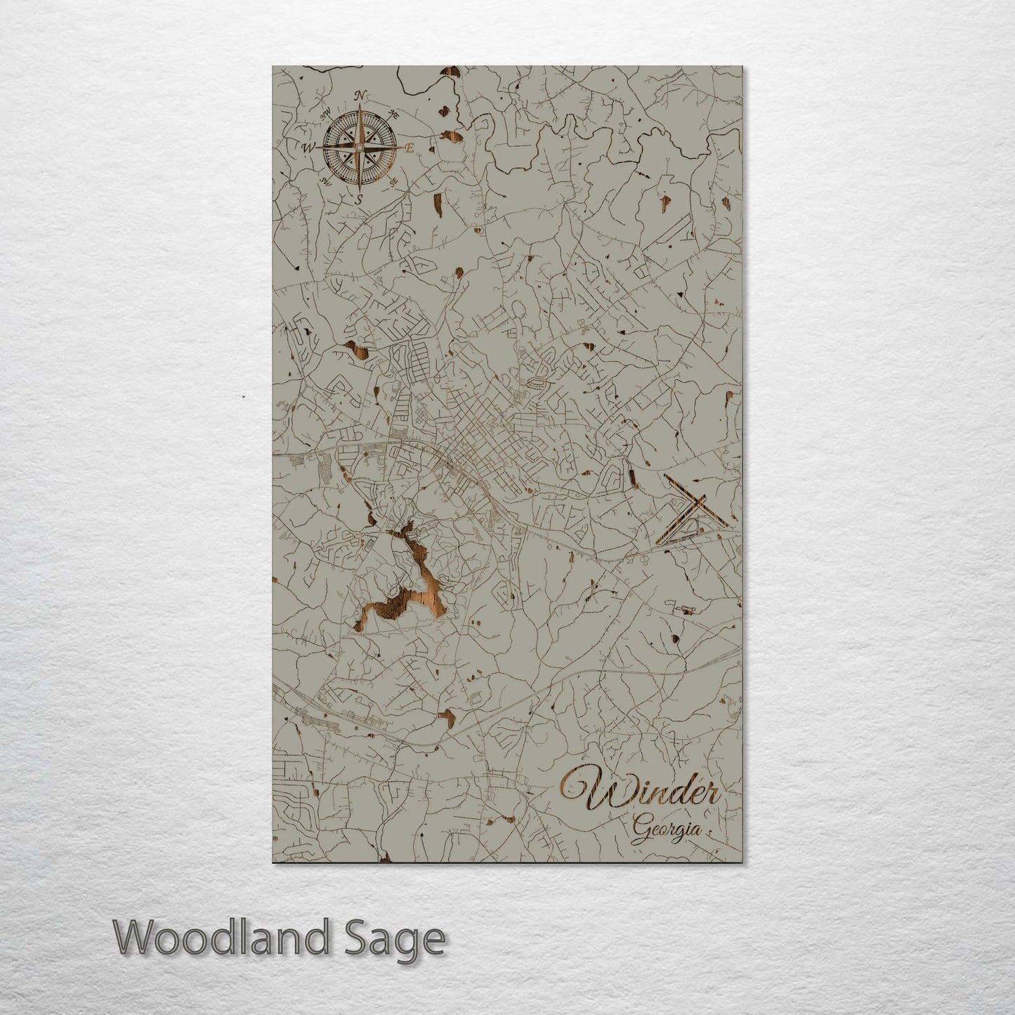 Winder, Georgia Street Map