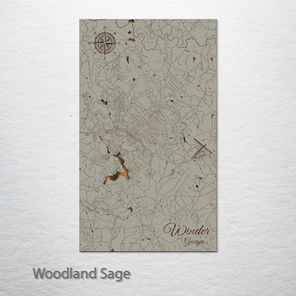 Winder, Georgia Street Map