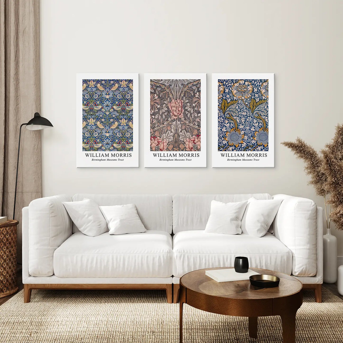 Modern Art Nouveau William Morris Set of 3 Prints