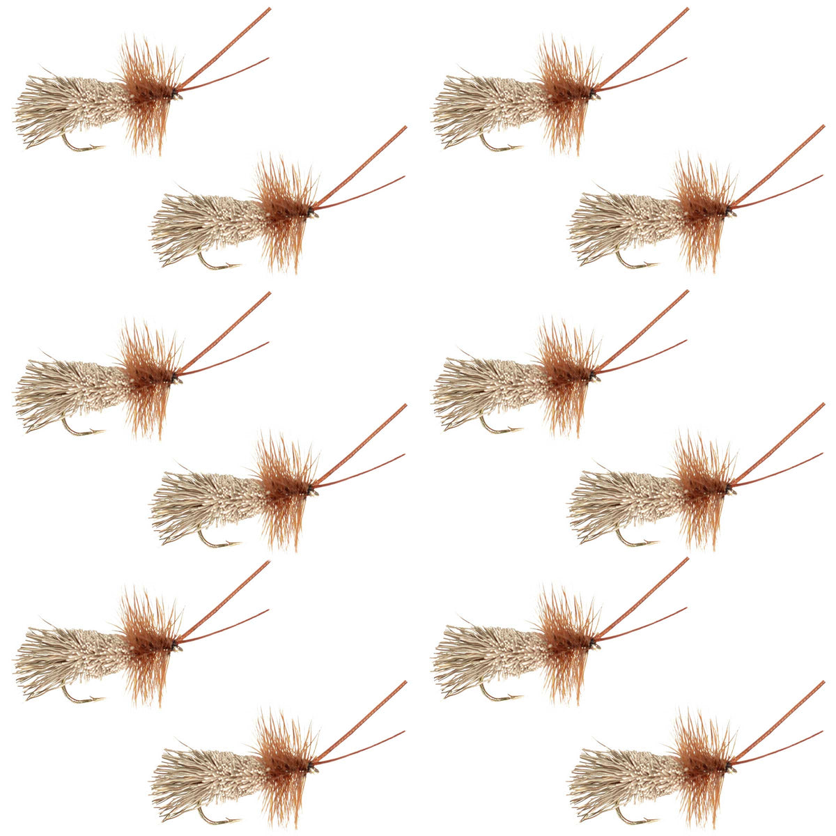 Goddard Caddis Dry Fly - 12 Flies Size 16