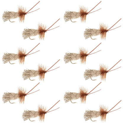 Goddard Caddis Dry Fly - 12 Flies Size 14