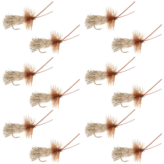 Goddard Caddis Dry Fly - 12 Flies Size 14
