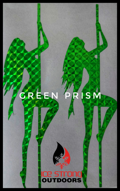 Ice Strong Outdoors - Bad Girl Flasher Stickers (2 Packs) - Various Colors