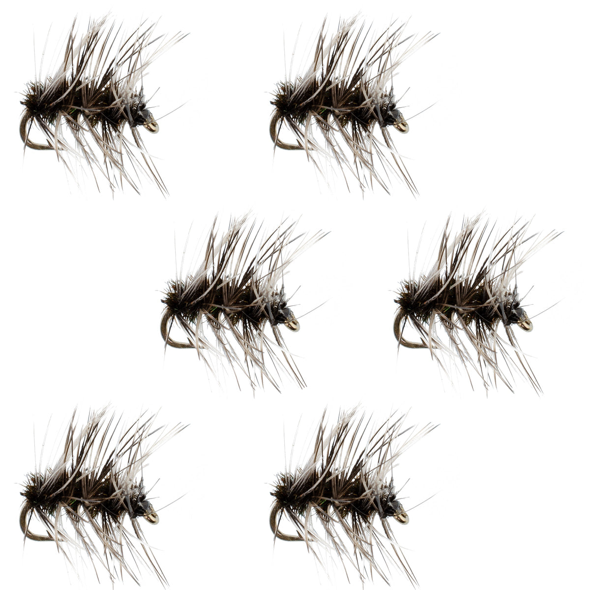Griffiths Gnat Midge Trout Dry Fly - 6 Flies Size 22