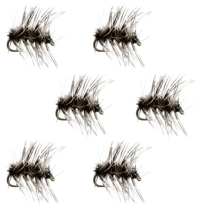 Griffiths Gnat Midge Trout Dry Fly - 6 Flies Size 22
