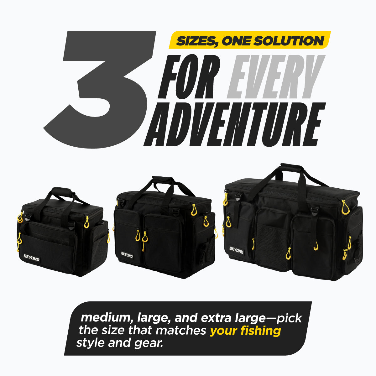 Beyond Fishing Hauler Tackle Bags -Available in Medium, Large, and Extra-Large