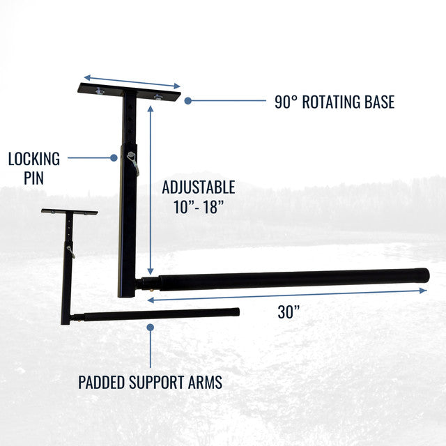 Hi-Port 2 | Adjustable Ceiling Storage Rack | Single | Holds 75 lbs