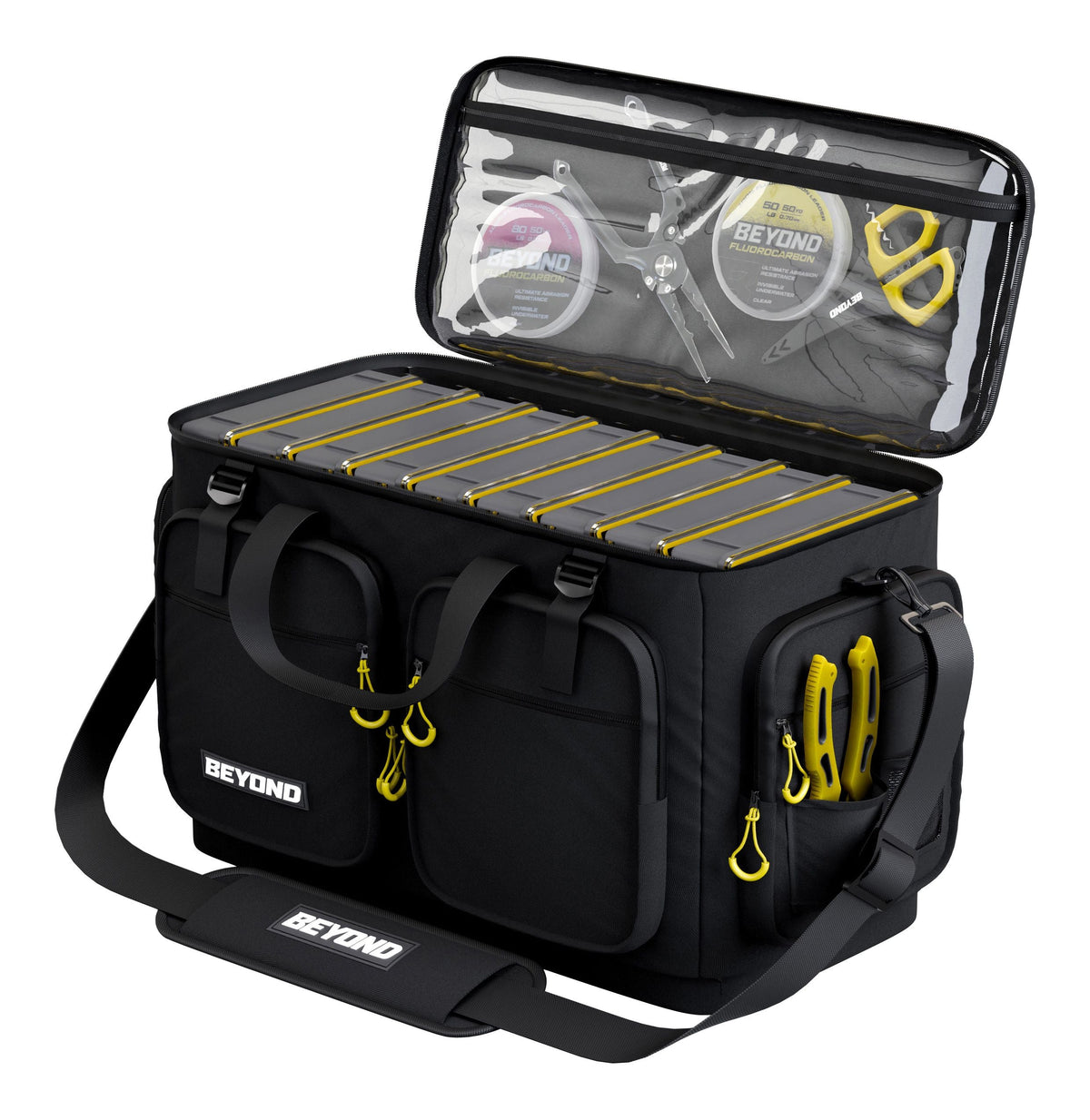 Beyond Fishing Hauler Tackle Bags  With or Without Tackle Box Available in Medium, Large, and Extra-Large
