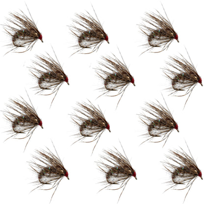 Hares Ear Holy Grail Caddis Pupa Emerger 12 Flies Hook Size 16