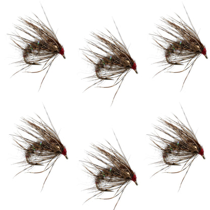 Hares Ear Holy Grail Caddis Pupa Emerger 6 Flies Hook Size 14