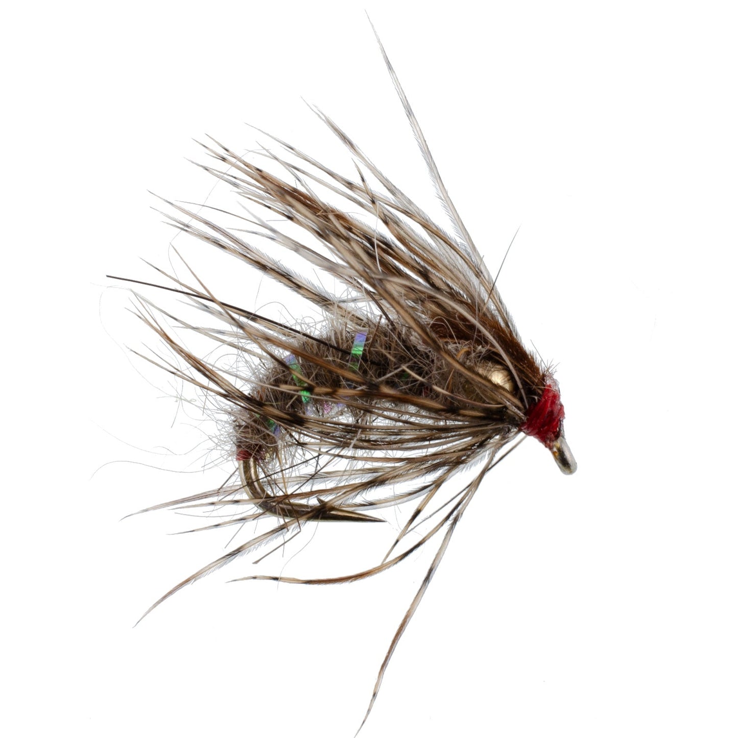 3 Pack Hares Ear Holy Grail Caddis Pupa Emerger Flies Hook Size 12