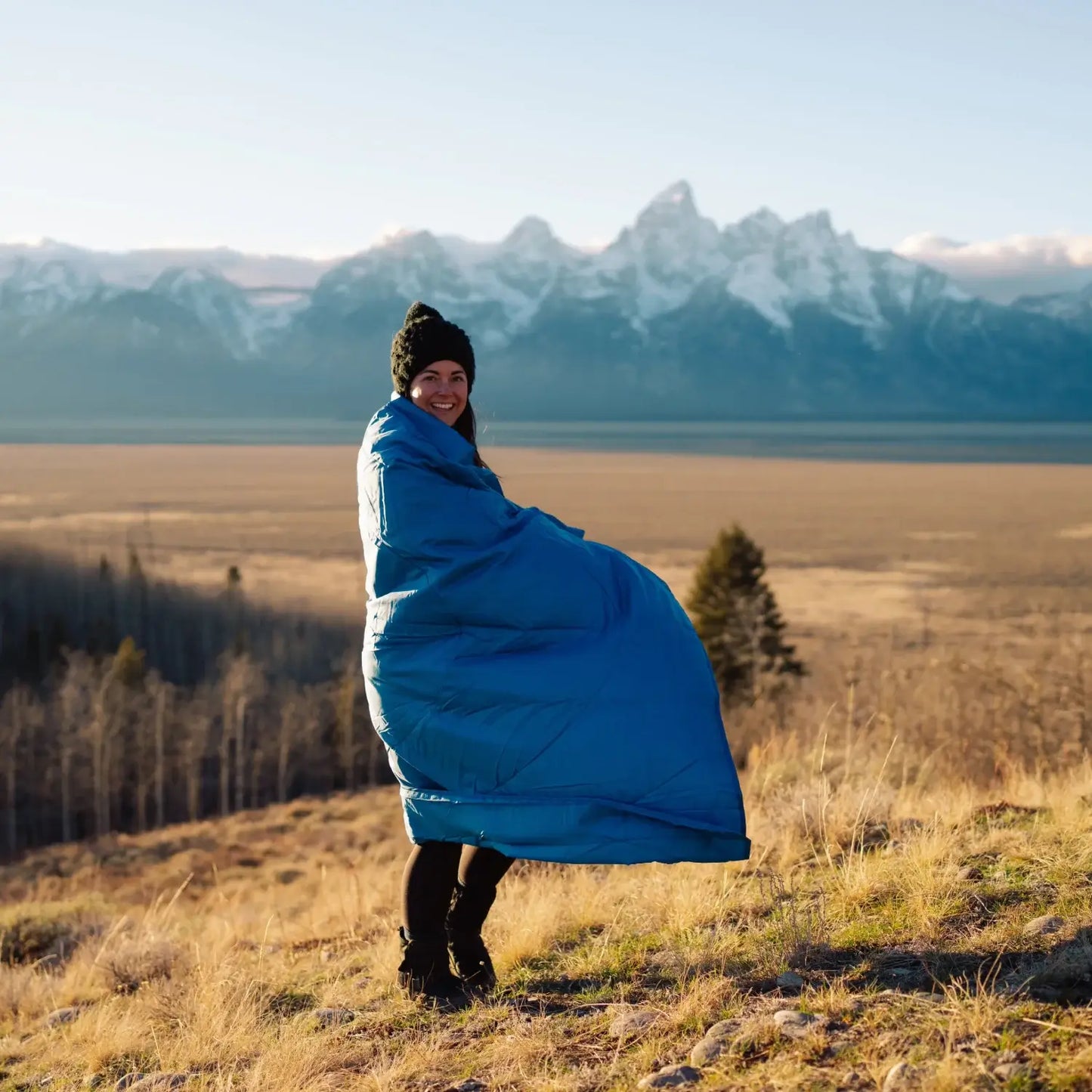 Kylmit Horizon Travel Blanket - Deep Water