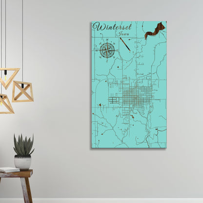 Winterset, Iowa Street Map