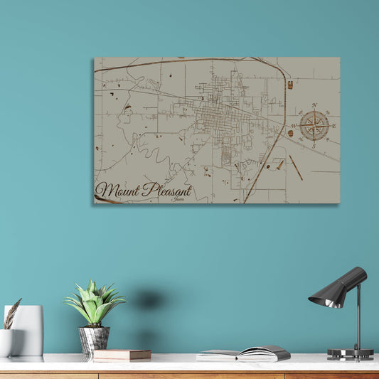 Mount Pleasant, Iowa Street Map