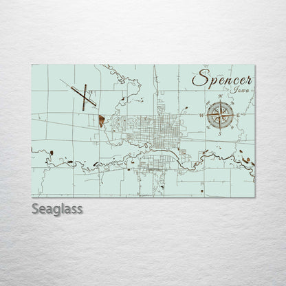 Spencer, Iowa Street Map