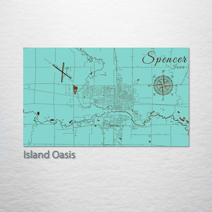 Spencer, Iowa Street Map