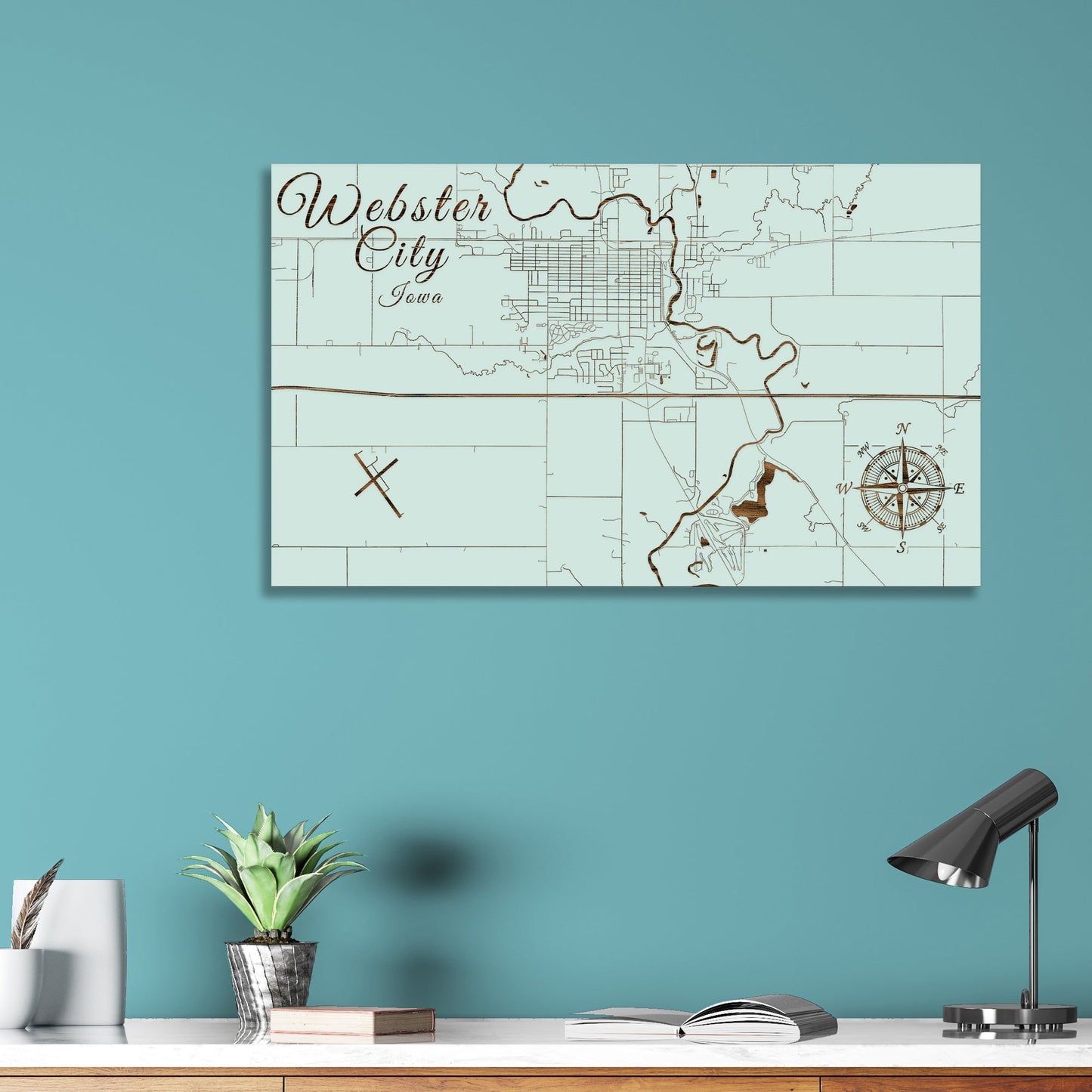 Webster City, Iowa Street Map