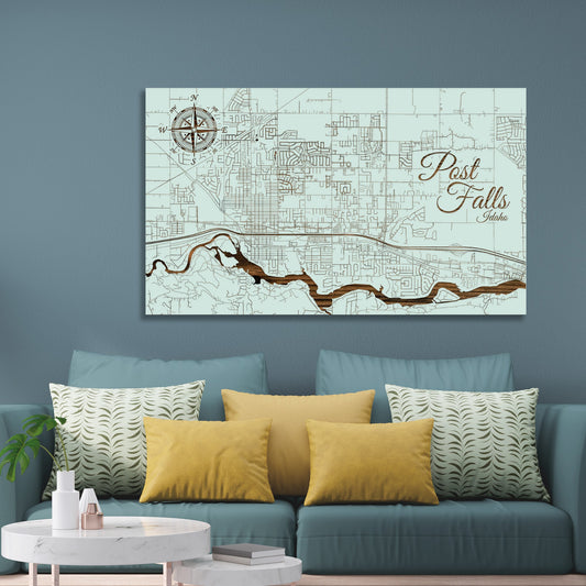 Post Falls, Idaho Street Map