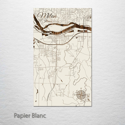 Milan, Illinois Street Map