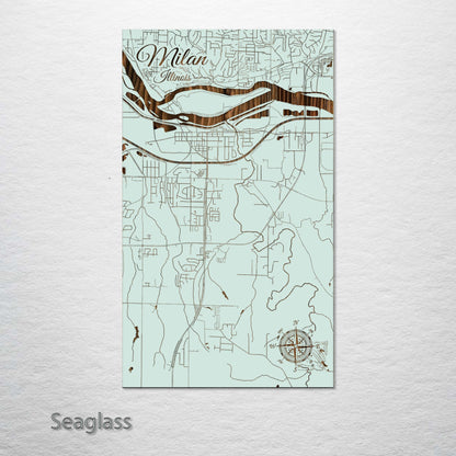 Milan, Illinois Street Map