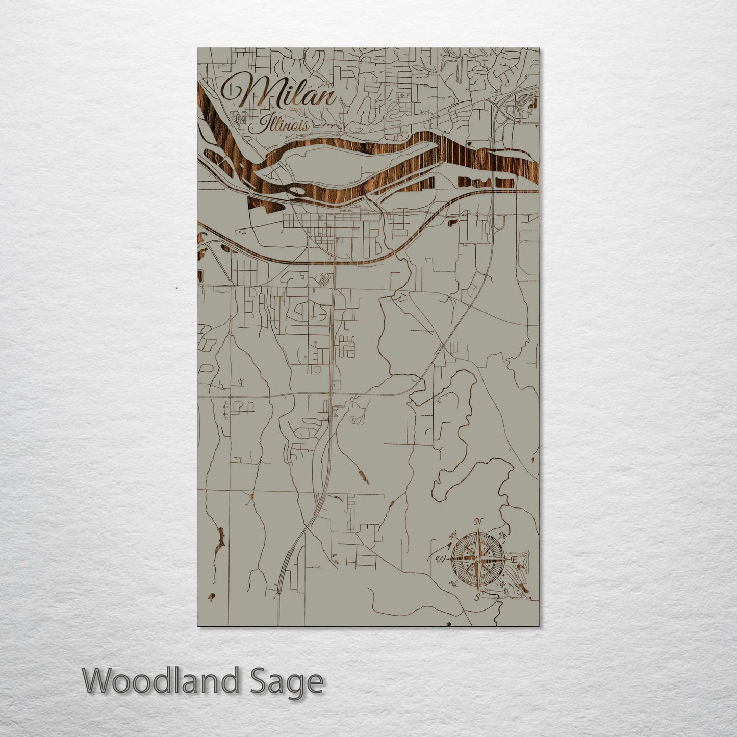 Milan, Illinois Street Map