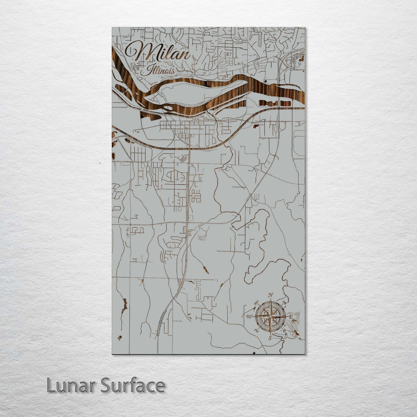 Milan, Illinois Street Map