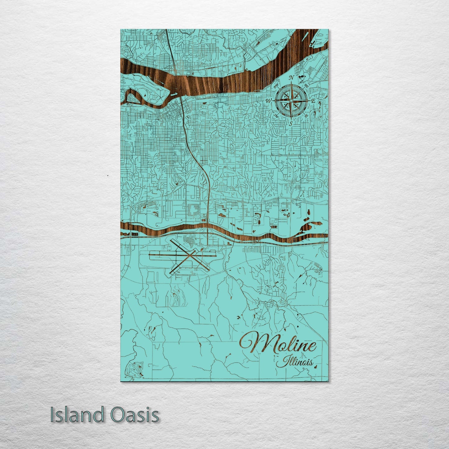 Moline, Illinois Street Map