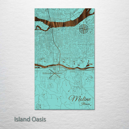 Moline, Illinois Street Map