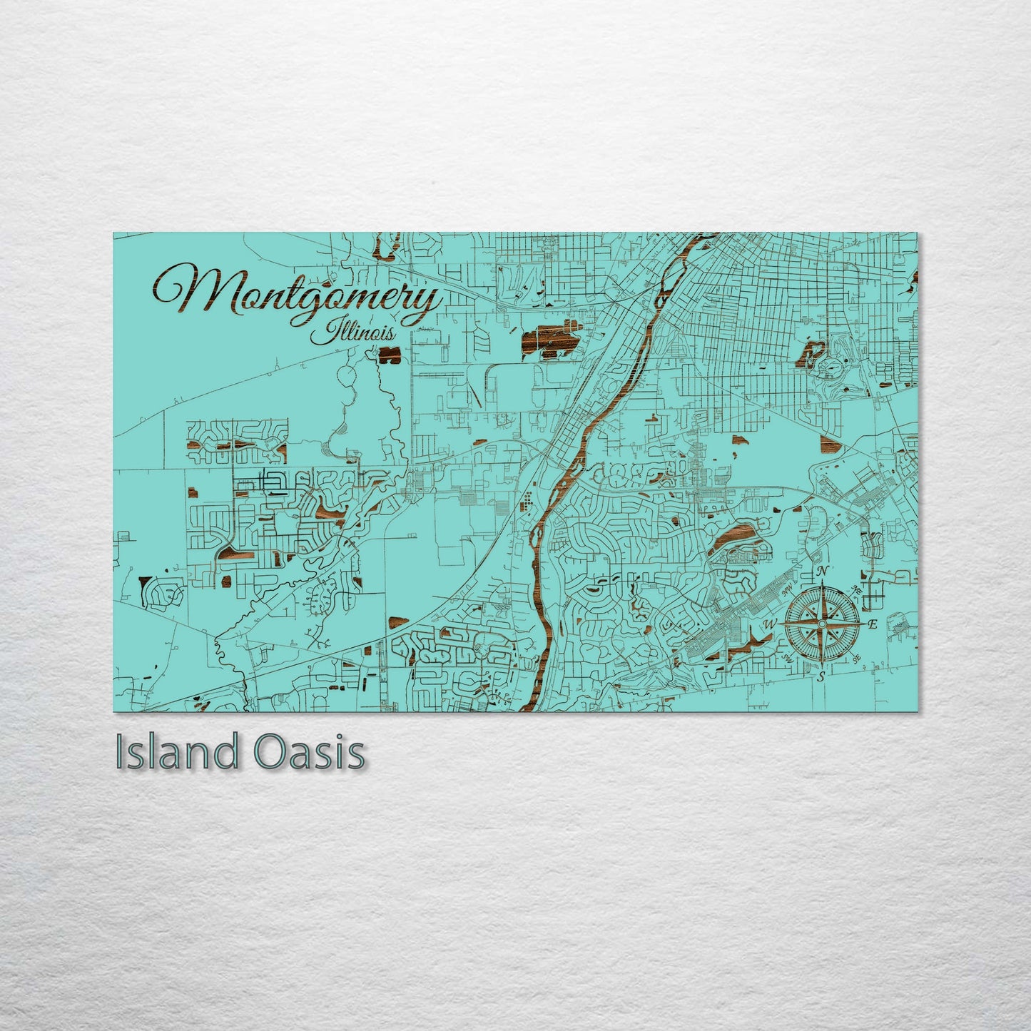 Montgomery, Illinois Street Map