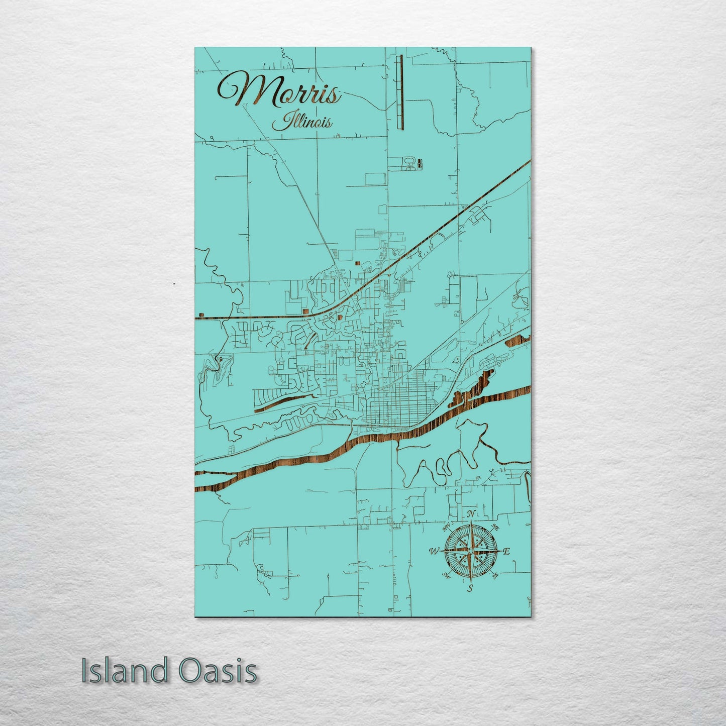 Morris, Illinois Street Map