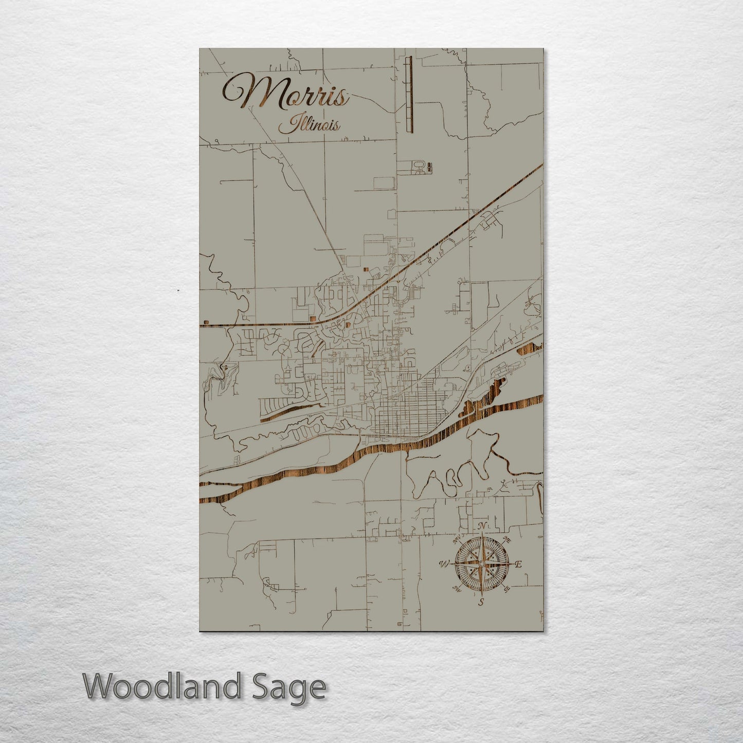 Morris, Illinois Street Map
