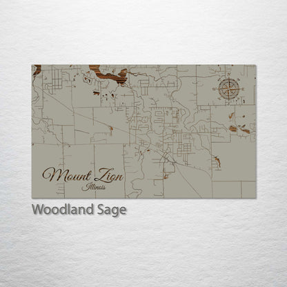 Mount Zion, Illinois Street Map