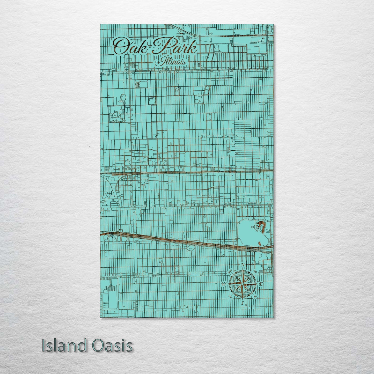 Oak Park, Illinois Street Map