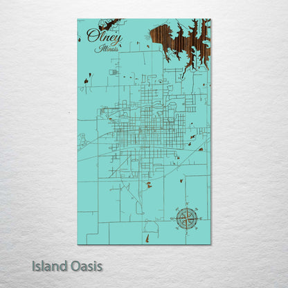 Olney, Illinois Street Map