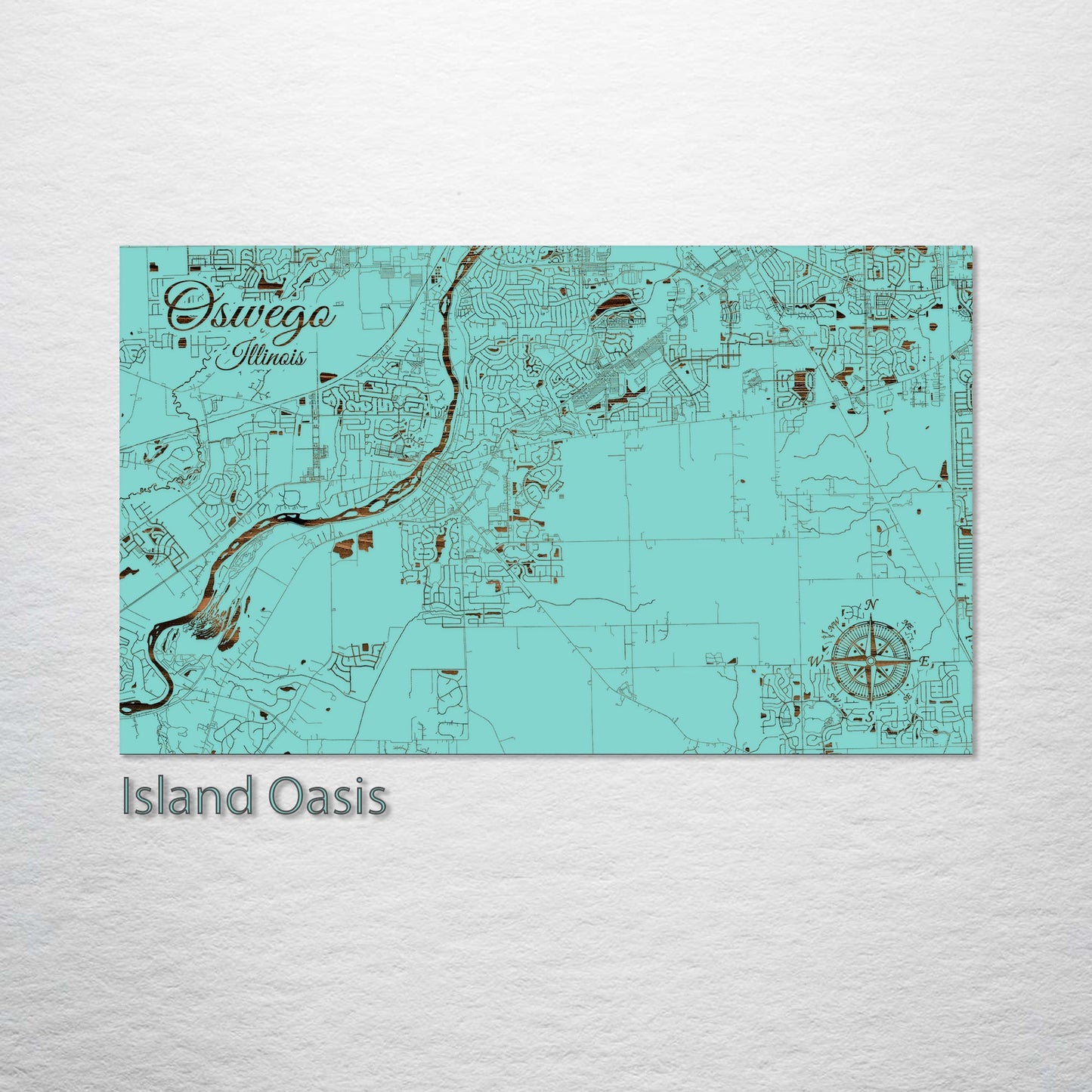 Oswego, Illinois Street Map