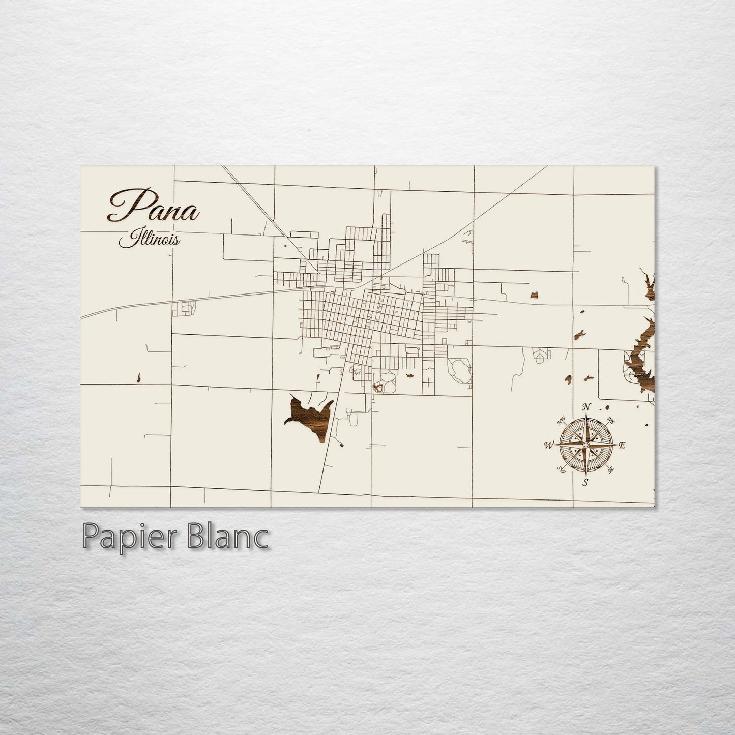 Pana, Illinois Street Map