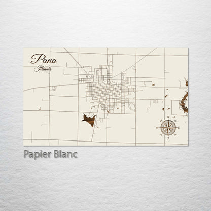 Pana, Illinois Street Map