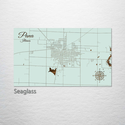 Pana, Illinois Street Map