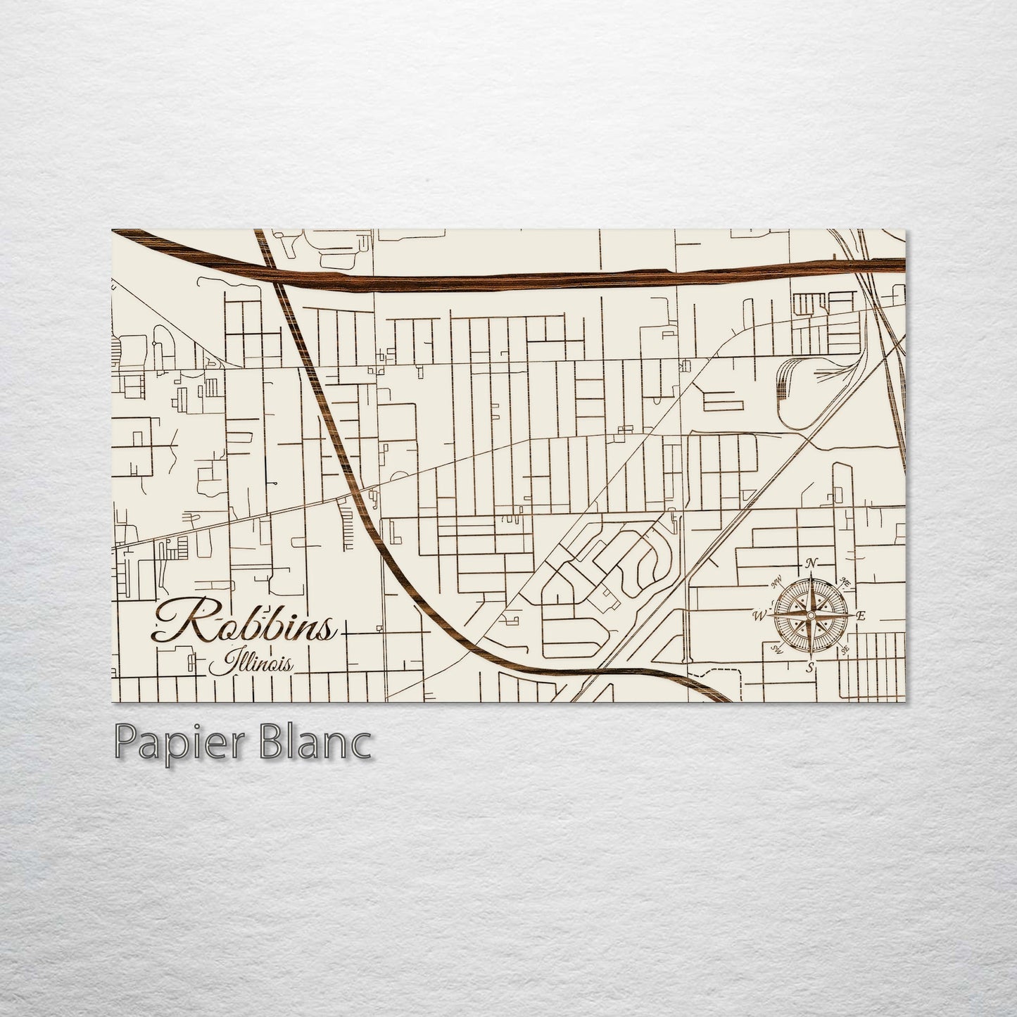 Robbins, Illinois Street Map