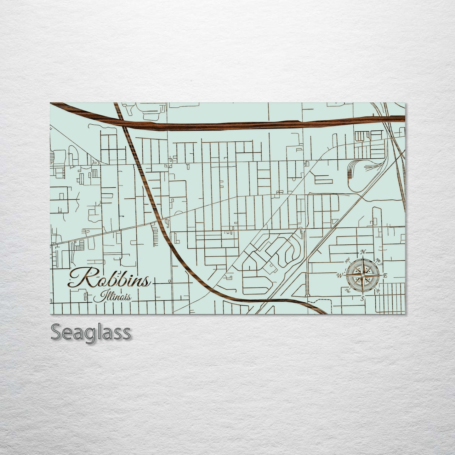 Robbins, Illinois Street Map