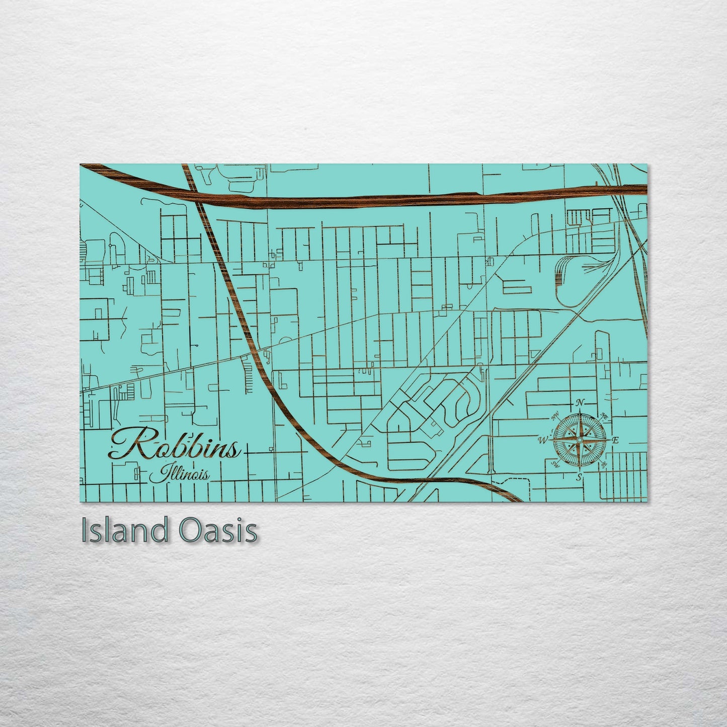 Robbins, Illinois Street Map