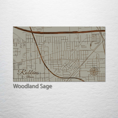 Robbins, Illinois Street Map