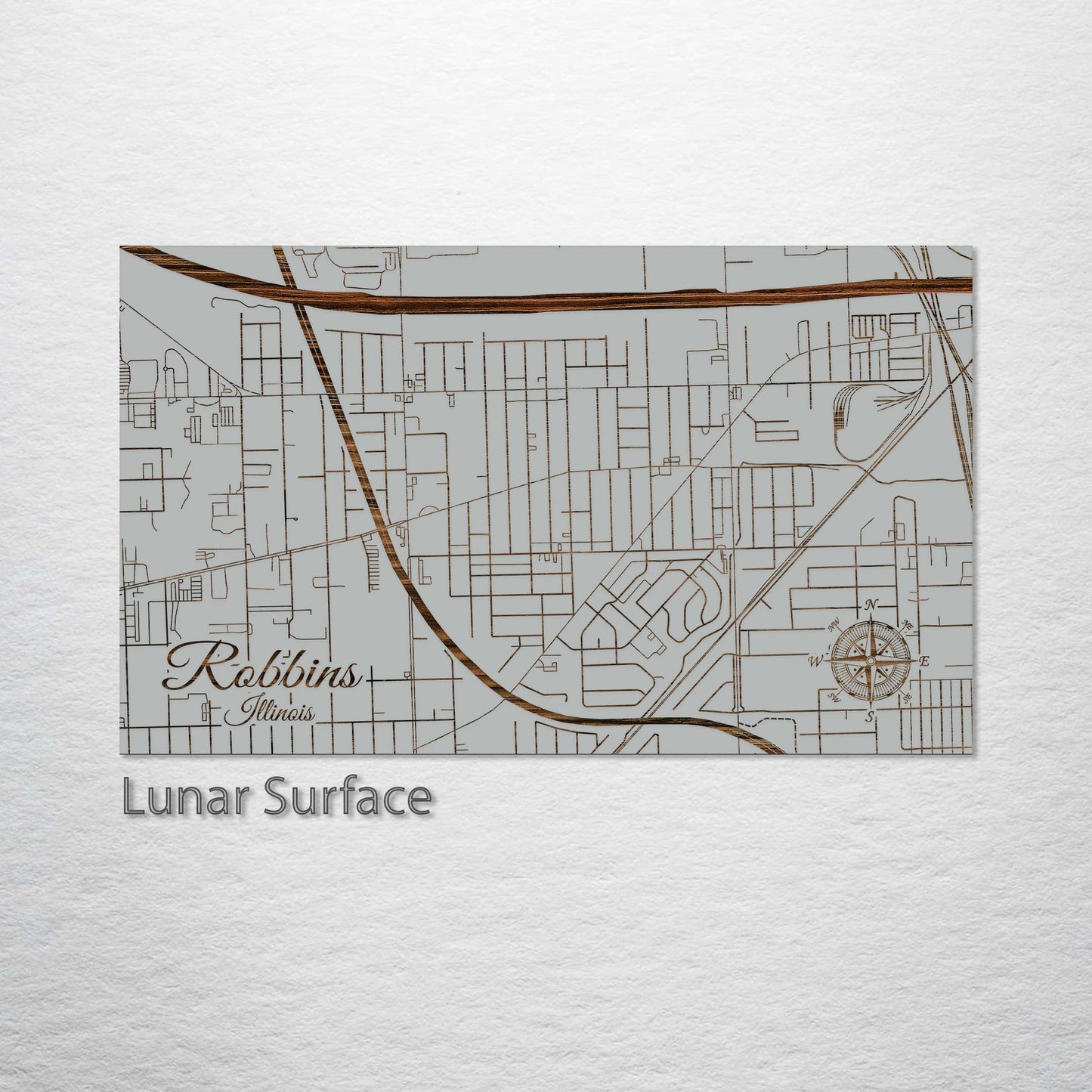 Robbins, Illinois Street Map