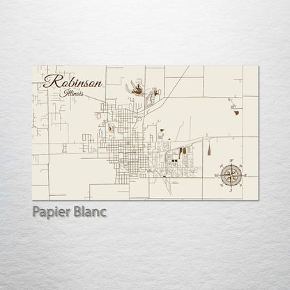 Robinson, Illinois Street Map