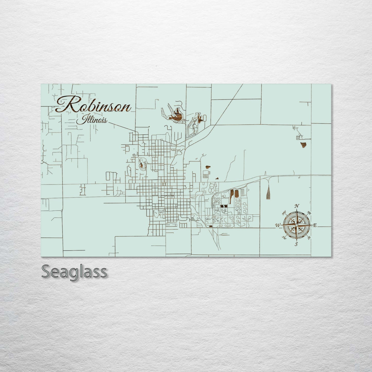 Robinson, Illinois Street Map