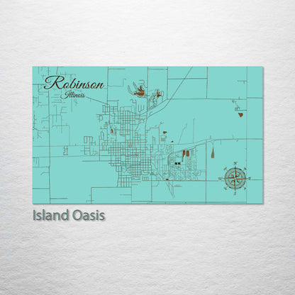 Robinson, Illinois Street Map