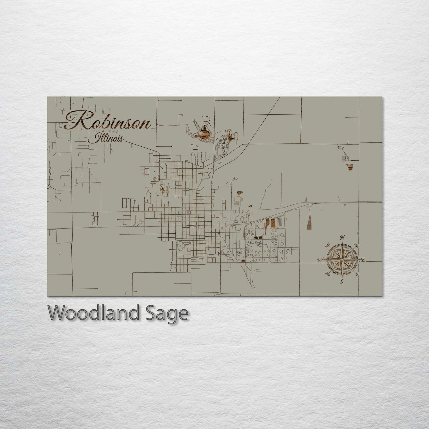 Robinson, Illinois Street Map